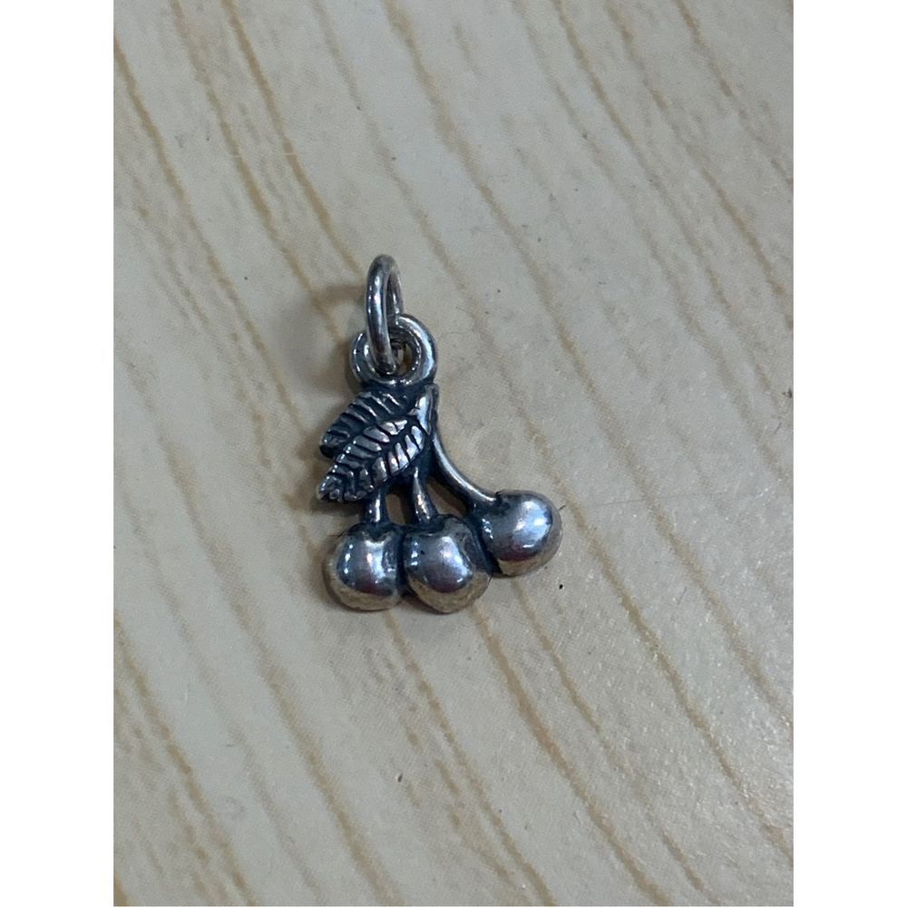 .925 Cherries Sterling Silver Jewelry Charm #kindness